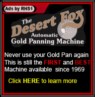 Prospecting Equipment. desert fox gold panner