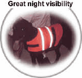 Reflective vests keep your dog visible and safe Reflective vests keep your dog visible and safe